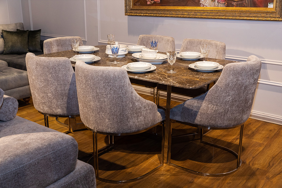 پارچه مناسب صندلی ناهار خوری مبل شمرون